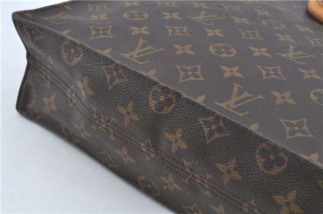 Authentic LOUIS VUITTON Monogram Sac Plat Hand Bag M51140 LV H8182