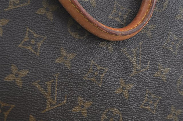 Authentic LOUIS VUITTON Monogram Sac Plat Hand Bag M51140 LV H8182