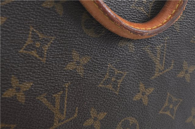 Authentic LOUIS VUITTON Monogram Sac Plat Hand Bag M51140 LV H8182