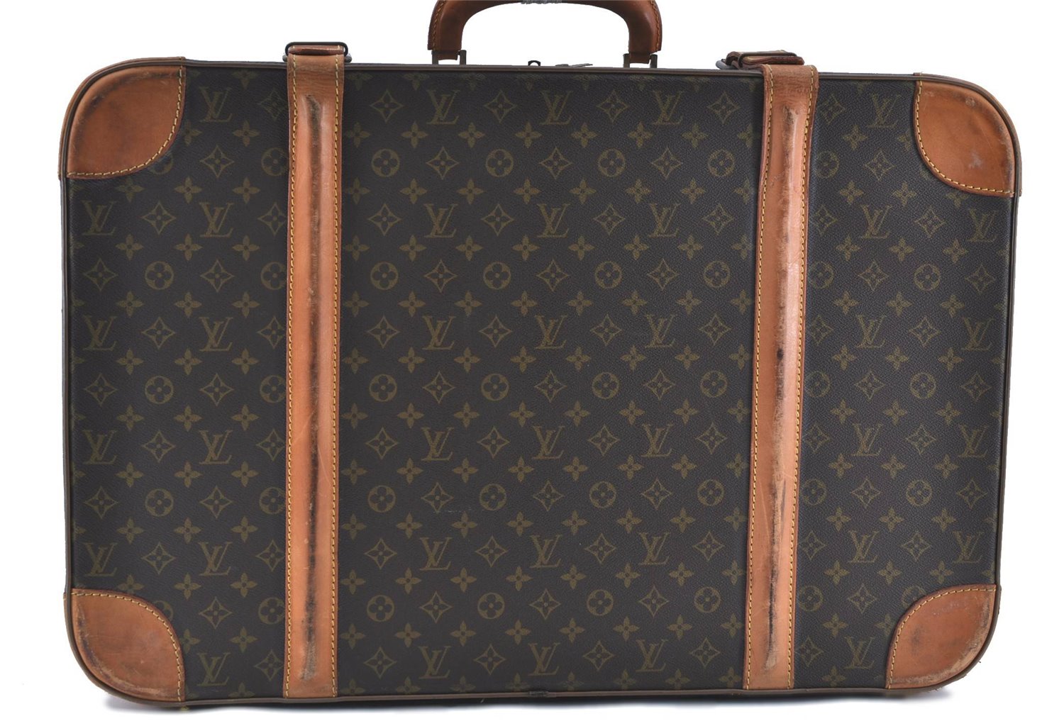 AuthLOUIS VUITTON Monogram Stratos 70 Trunk Case Travel Bag Old Model LV H8191