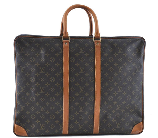 Authentic LOUIS VUITTON Monogram Sirius 55 Travel Hand Bag M41404 LV H8192
