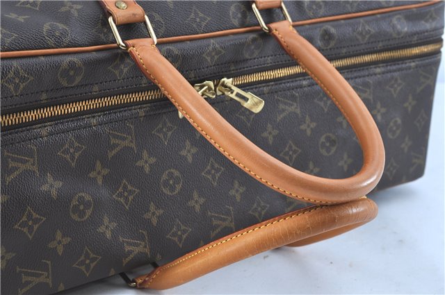Authentic LOUIS VUITTON Monogram Sirius 55 Travel Hand Bag M41404 LV H8192