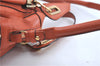 Authentic Chloe Paraty 2Way Shoulder Cross Body Hand Bag Orange H8194