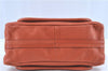 Authentic Chloe Paraty 2Way Shoulder Cross Body Hand Bag Orange H8194