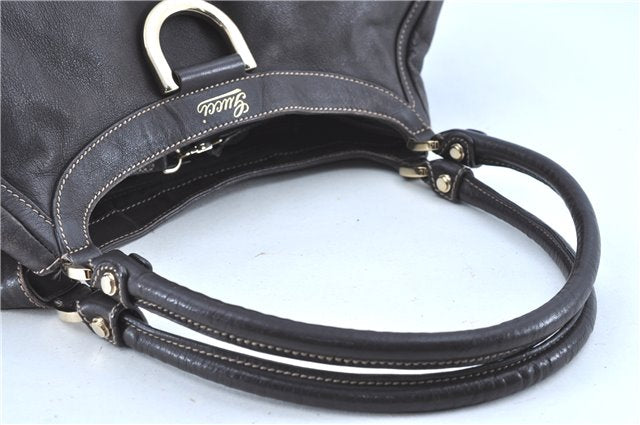 Authentic GUCCI Abbey Shoulder Hand Bag Leather 189835 Brown H8195