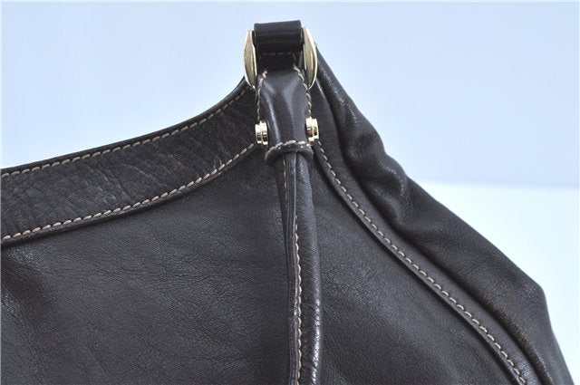 Authentic GUCCI Abbey Shoulder Hand Bag Leather 189835 Brown H8195