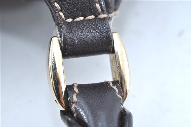 Authentic GUCCI Abbey Shoulder Hand Bag Leather 189835 Brown H8195