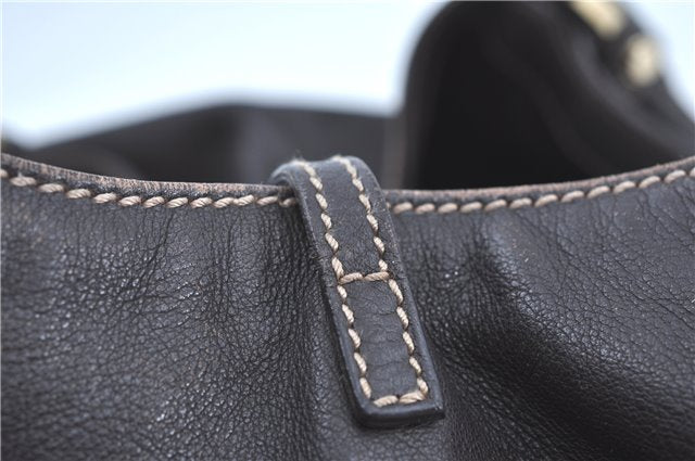 Authentic GUCCI Abbey Shoulder Hand Bag Leather 189835 Brown H8195