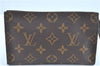 Authentic LOUIS VUITTON Monogram Pouch For Bucket PM LV Junk H8200