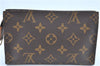 Authentic LOUIS VUITTON Monogram Pouch For Bucket PM LV Junk H8200