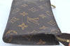 Authentic LOUIS VUITTON Monogram Pouch For Bucket PM LV Junk H8200