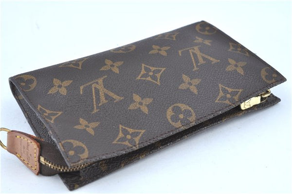 Authentic LOUIS VUITTON Monogram Pouch For Bucket PM LV Junk H8200