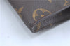 Authentic LOUIS VUITTON Monogram Pouch For Bucket PM LV Junk H8200