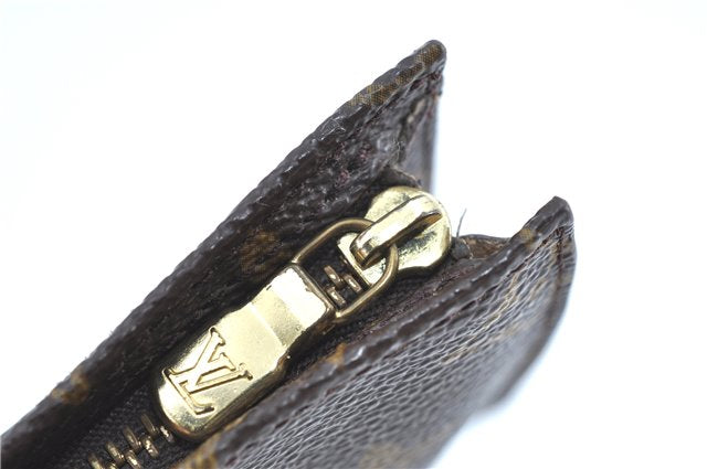 Authentic LOUIS VUITTON Monogram Pouch For Bucket PM LV Junk H8200