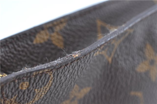 Authentic LOUIS VUITTON Monogram Pouch For Bucket PM LV Junk H8200