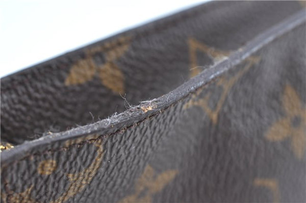 Authentic LOUIS VUITTON Monogram Pouch For Bucket PM LV Junk H8200