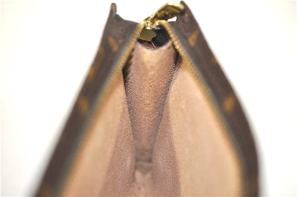 Authentic LOUIS VUITTON Monogram Pouch For Bucket PM LV Junk H8200