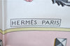 Authentic HERMES Carre 90 Scarf Keys Tassel Motif Silk Light Pink Box H8202