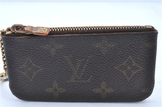 Authentic LOUIS VUITTON Monogram Pochette Cles Coin Case M62650 LV H8203