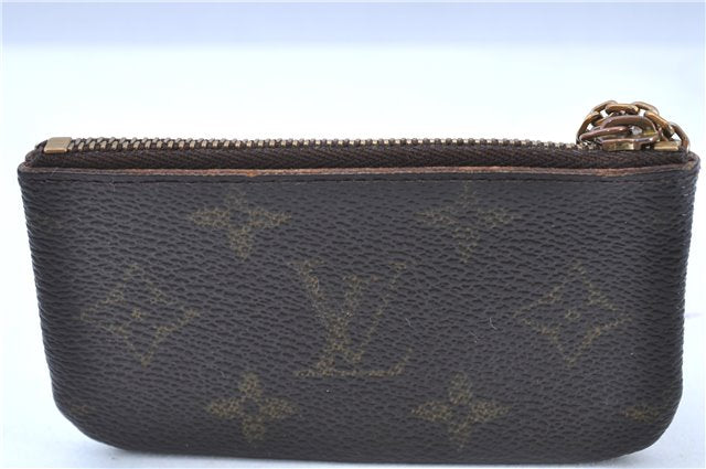 Authentic LOUIS VUITTON Monogram Pochette Cles Coin Case M62650 LV H8203