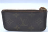 Authentic LOUIS VUITTON Monogram Pochette Cles Coin Case M62650 LV H8203