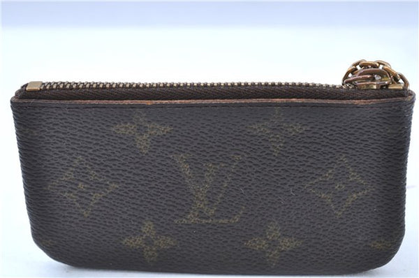 Authentic LOUIS VUITTON Monogram Pochette Cles Coin Case M62650 LV H8203