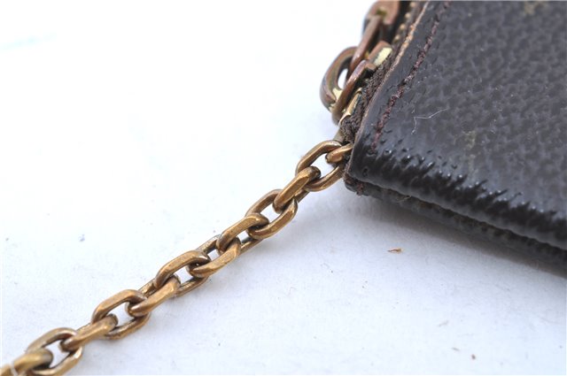 Authentic LOUIS VUITTON Monogram Pochette Cles Coin Case M62650 LV H8203
