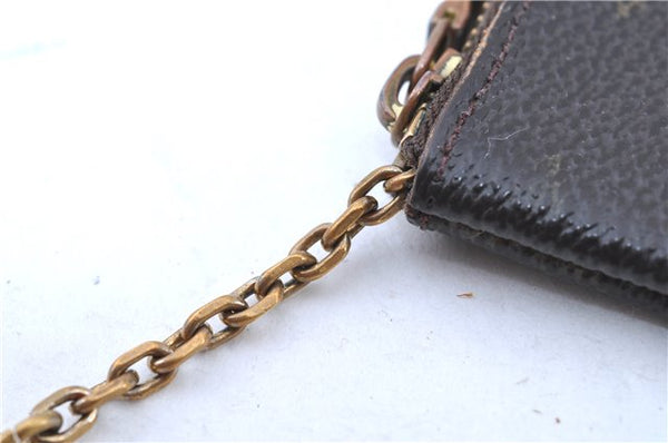 Authentic LOUIS VUITTON Monogram Pochette Cles Coin Case M62650 LV H8203