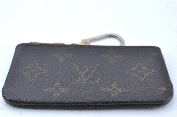 Authentic LOUIS VUITTON Monogram Pochette Cles Coin Case M62650 LV H8203