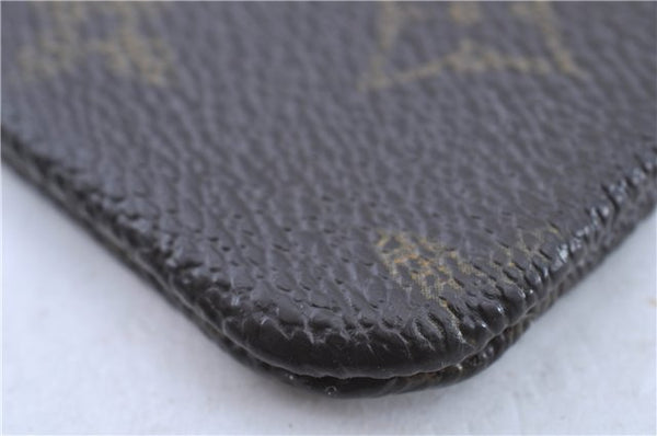 Authentic LOUIS VUITTON Monogram Pochette Cles Coin Case M62650 LV H8203