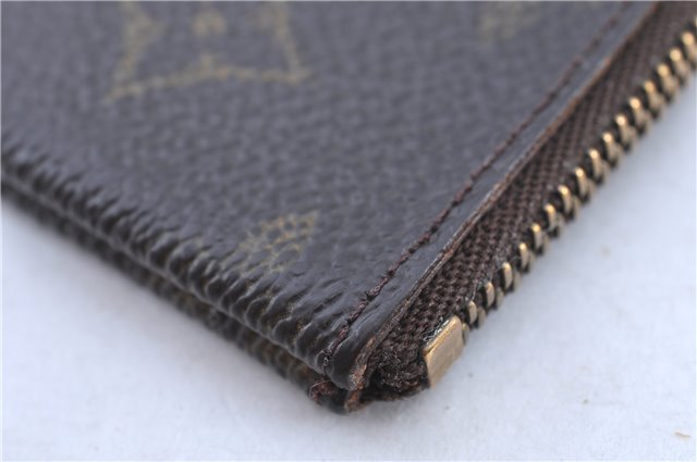 Authentic LOUIS VUITTON Monogram Pochette Cles Coin Case M62650 LV H8203