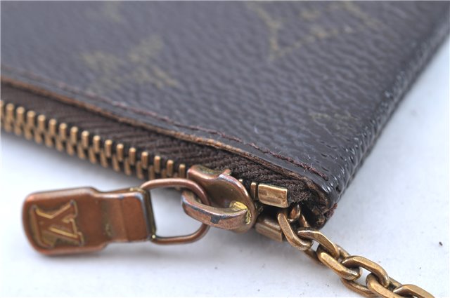 Authentic LOUIS VUITTON Monogram Pochette Cles Coin Case M62650 LV H8203