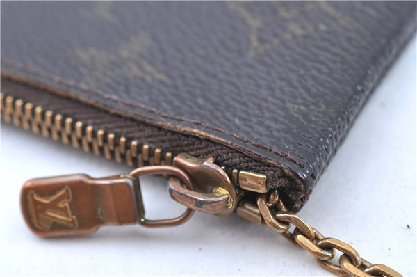 Authentic LOUIS VUITTON Monogram Pochette Cles Coin Case M62650 LV H8203