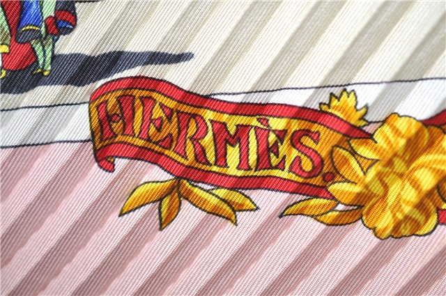 Authentic HERMES Pleats Scarf 