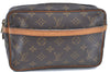 Authentic LOUIS VUITTON Monogram Compiegne 23 Clutch Hand Bag M51847 LV H8212