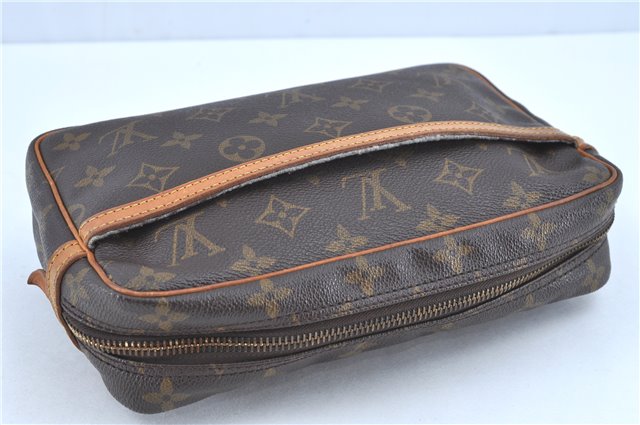 Authentic LOUIS VUITTON Monogram Compiegne 23 Clutch Hand Bag M51847 LV H8212