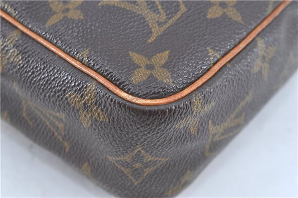 Authentic LOUIS VUITTON Monogram Compiegne 23 Clutch Hand Bag M51847 LV H8212