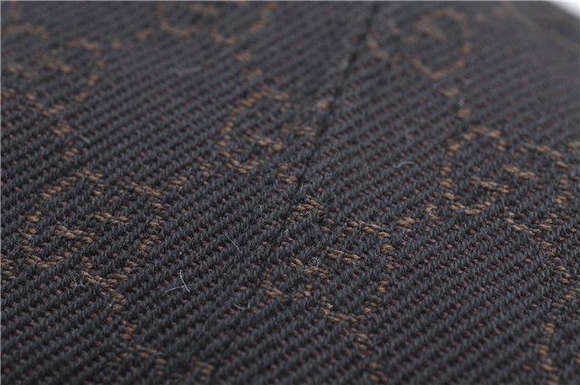 Authentic GUCCI Bucket Hat GG Canvas Size L 030367 Brown H8223