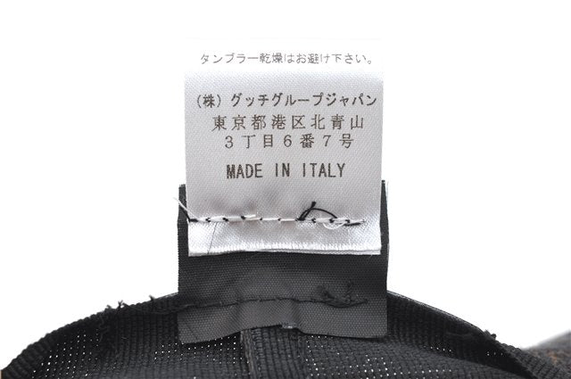 Authentic GUCCI Bucket Hat GG Canvas Size L 030367 Brown H8223