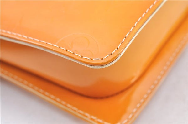 Auth LOUIS VUITTON Monogram Vernis Mott Shoulder Hand Bag Yellow M91059 LV H8225