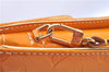 Auth LOUIS VUITTON Monogram Vernis Mott Shoulder Hand Bag Yellow M91059 LV H8225