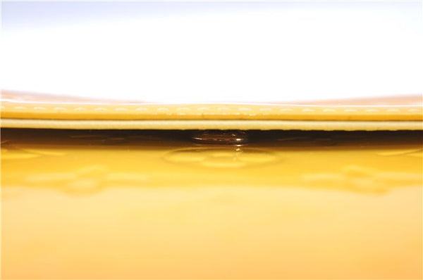 Auth LOUIS VUITTON Monogram Vernis Mott Shoulder Hand Bag Yellow M91059 LV H8225