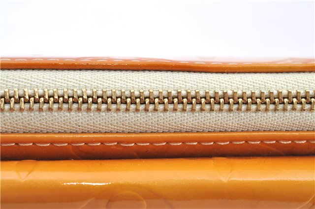 Auth LOUIS VUITTON Monogram Vernis Mott Shoulder Hand Bag Yellow M91059 LV H8225