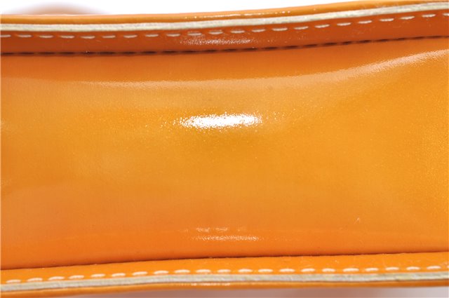 Auth LOUIS VUITTON Monogram Vernis Mott Shoulder Hand Bag Yellow M91059 LV H8225