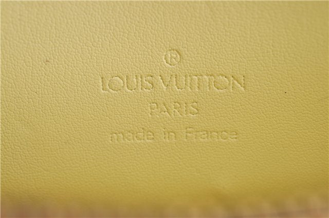 Auth LOUIS VUITTON Monogram Vernis Mott Shoulder Hand Bag Yellow M91059 LV H8225