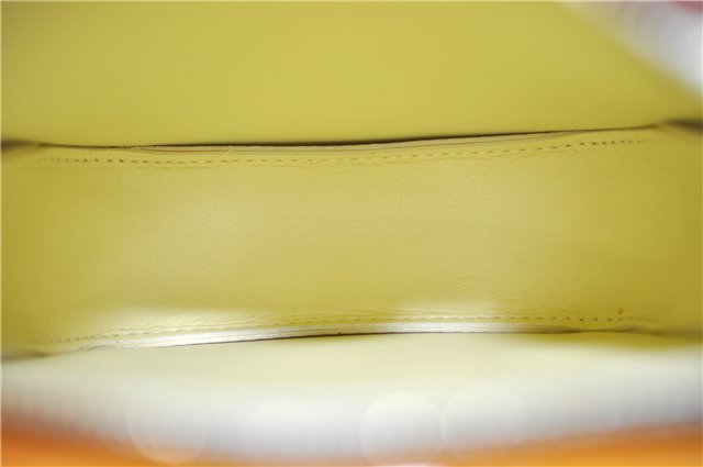 Auth LOUIS VUITTON Monogram Vernis Mott Shoulder Hand Bag Yellow M91059 LV H8225