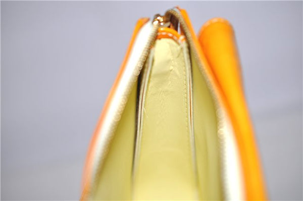 Auth LOUIS VUITTON Monogram Vernis Mott Shoulder Hand Bag Yellow M91059 LV H8225