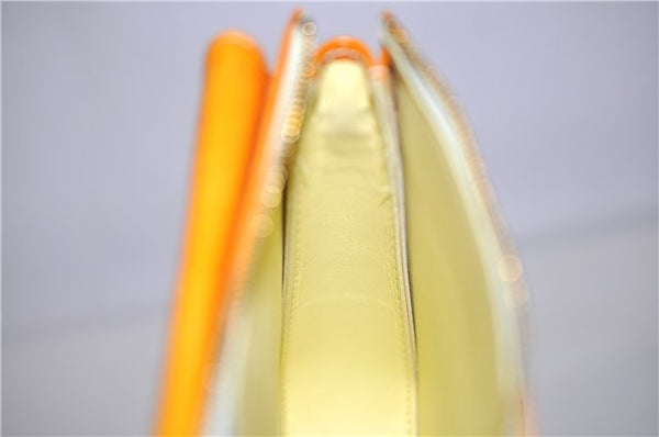 Auth LOUIS VUITTON Monogram Vernis Mott Shoulder Hand Bag Yellow M91059 LV H8225