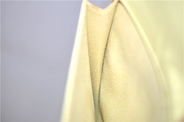 Auth LOUIS VUITTON Monogram Vernis Mott Shoulder Hand Bag Yellow M91059 LV H8225