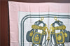 Authentic HERMES Carre 90 Scarf "BRIDES de GALA" Silk Light Pink H8229